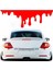 Kan Damlası Oto Sticker,far Altı Kan Damlası Kırmızı Renk, Sticker, 1