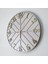 - Diagonal Lines - Açık Gri & Gold - 50CM Duvar Saati 1