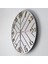- Diagonal Lines - Açık Gri & Gold - 50CM Duvar Saati 4
