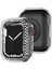 Apple Watch Series 7 Için 45 Mm, Lüks Kristal Taşlı Sert Pc Çerçeve Kılıfı Apple Watch Series 7 - Her Yönüyle Tampon Kılıfı (Şeffaf) (Yurt Dışından) 1