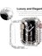 Apple Watch Series 7 Için 45 Mm, Lüks Kristal Taşlı Sert Pc Çerçeve Kılıfı Apple Watch Series 7 - Her Yönüyle Tampon Kılıfı (Şeffaf) (Yurt Dışından) 2