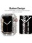 Apple Watch Series 7 Için 45 Mm, Lüks Kristal Taşlı Sert Pc Çerçeve Kılıfı Apple Watch Series 7 - Her Yönüyle Tampon Kılıfı (Şeffaf) (Yurt Dışından) 3