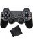 Kablosuz Denetleyici Çift Şok Titreşim Doğru Kontrol Kablosuz Sony Ps2 Playstation 2.4g Gamepad Joystick Uzaktan Kumanda Siyah (Yurt Dışından) 1