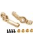 Rc Pirinç Teker Blokları C-Hub'lar Ön 20G Karşı Ağırlık Yükseltmeler Aksesuar Parçaları Rc Paletli Eksenel UTB18 Capra Trail Buggy # AXI212009 Altın 2 Adet (Yurt Dışından) 1