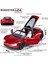 1:24 Ölçekli Tesla Roadster Alaşım Araba Modeli Çocuklar Için Döküm Oyuncak Araçlar, Tesla Araba Modeli, Işıklar ve Müzik ile Geri Çekin Alaşım Araba, Erkekler ve Kızlar Için Hediy (Yurt Dışından) 2