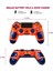 Ps4 Oyun Kumandası, Ps-4/slim/pro/pc/android ile Uyumlu Bluetooth Kablosuz Gamepad, Hoparlör ve Dokunmatik Panelli Yüksek Hassasiyetli Oyun Joystick, USB Kablosu - Turuncu (Yurt Dışından) 3