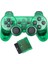 Kablosuz Denetleyici Çift Şok Titreşim Doğru Kontrol Kablosuz Sony Ps2 Playstation 2.4g Gamepad Joystick Uzaktan Kumanda Saydam Yeşil (Yurt Dışından) 1