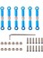 Adet Ayarlanabilir Ön Arka Alüminyum Alaşımlı Servo Bağlantı Direksiyon Bağlantı Seti Wltoys ile Uyumlu 1/18 A959 A969 A979 K929 Rc Hobi Model Araba Yükseltilmiş Hop-Up Parçaları ( (Yurt Dışından) 1