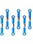 Adet Ayarlanabilir Ön Arka Alüminyum Alaşımlı Servo Bağlantı Direksiyon Bağlantı Seti Wltoys ile Uyumlu 1/18 A959 A969 A979 K929 Rc Hobi Model Araba Yükseltilmiş Hop-Up Parçaları ( (Yurt Dışından) 3