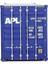 Scenemaster Ho Ölçekli Amerikan Başkan Hatları Apl Modeli (Mavi, Beyaz) 40' Hi Cube Oluklu Yan KONTEYNER,949-8259 (Yurt Dışından) 4