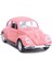 Klasik 1967 Volkswagen Vw Klasik Beetle Bug Vintage 1/32 Ölçekli Döküm Metal Geri Çekin Araba Modeli Oyuncak Hediye Çocuklar Için (Gül) (Yurt Dışından) 1