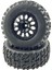 Topfırstar Rc 1/10 Rc Kısa Kulvar Kamyon Tekerlekleri ve Lastikleri Sethex 12MM 1/10 Traxxas Slash 2WD/4WD Losi Mukavemet Redcat Blackout Sc Rc Buggy Arabayı Aşmak (Yurt Dışından) 1
