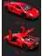 Alaşım Koleksiyonluk Kırmızı Lamborghini Araba Oyuncak Geri Çekme Araçları Işıklı ve Sesli Pres Döküm Araba Modeli (Yurt Dışından) 2
