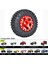 1.0 Beadlock Tekerlekler ve Lastikler 4 Adet Metal Tekerlek Göbeği Kauçuk Lastikler 1/24 Rc Model Araba Paletli Eksenel SCX24 AXI00006 AXI90081 AXI00002 AXI00001(KIRMIZI2) (Yurt Dışından) 4
