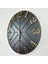 - Diagonal Lines - Siyah & Gold - 50CM Duvar Saati 1