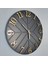 - Diagonal Lines - Siyah & Gold - 50CM Duvar Saati 3