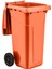 120 Lt. Tekerlekli Endüstriyel Çöp Konteyneri (Turuncu) 3