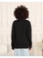 Espoir Plus Siyah Renk Demir Detaylı Unisex Sweatshirt 2