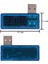 Dijital USB Mobil Güç Şarj Akımı Gerilim Test Cihazı Metre Mini USB Şarj Cihazı Doktor Voltmetre Ampermetre Dönüş Şeffaf Mavi (Yurt Dışından) 4