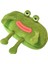 Komik Koca Ağızlı Kurbağa Peluş Kalem Kutusu-Yeşil (Yurt Dışından) 1