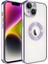Apple iPhone 14 Plus Kılıf Uyumlu Köşeleri Renkli Şeffaf Kamera Korumalı Silikon Luxury Kapak 1