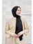 Armanda Italyan Jakar Geometrik Desen Şal - Yeni Jakarlı Trend Şal Scarf - Siyah 1