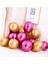Krom Parlak Metalik Pembe-Gold Renk 40 Adet Balon 1