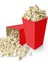 Mısır Kutusu Cips Kutusu 8 Adet Kırmızı Popcorn Kutusu Karton Popcorn Cup Parti Doğum Günü 1
