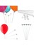 Balon Çubuğu Ve Hunisi Sert Plastik 80 Adet 30 cm Beyaz 1