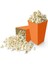 Mısır Kutusu Cips Kutusu 8 Adet Turuncu Popcorn Kutusu Karton Popcorn Cup Parti Doğum Günü 1