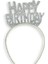 Happy Birthday Gümüş Yazılı Eva Parti Taç Doğum Günü Gri Renk Parti Tacı 1