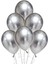 Metalik Gümüş Balon 60 Adet 12 Inc Lateks Balon 1