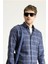 Uzun Kol Slim Fit Oduncu Ekose Pamuklu Gömlek 1