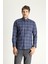 Uzun Kol Slim Fit Oduncu Ekose Pamuklu Gömlek 3