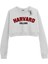 Basic Crop Bisiklet Yaka Uzun Kollu Harvard College Sweat 1