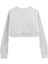 Basic Crop Bisiklet Yaka Uzun Kollu Don't Give Up Yazılı Sweatshirt 2