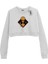 Basic Crop Bisiklet Yaka Uzun Kollu Alien Sweatshirt 1