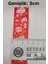 3cm x 2mt Yılbaşı Desenli Kırmızı Renk Saten Kurdele 3