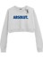 Basic Crop Bisiklet Yaka Uzun Kollu Absolut Sweat 1