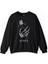 Kuru Kafa Skull Skeleton Ashes Aşk Gül Baskılı Sweatshirt 1