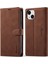 Iphone 14 Için Plus Tam Koruma Cep Telefonu Kapak Standı F1 Serisi Flip Deri Cüzdan Case-Brown (Yurt Dışından) 1