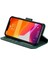 Iphone 14 Için Plus Plicing Dikişli Cilt Touch Folio Flip Case Stand Pu Deri Bırak-Kötü Cep Telefonu Kapak Yeşil (Yurt Dışından) 3