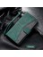 Iphone 14 Için Plus Plicing Dikişli Cilt Touch Folio Flip Case Stand Pu Deri Bırak-Kötü Cep Telefonu Kapak Yeşil (Yurt Dışından) 5