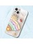 Iphone 14 Için Smile Face Yüz Gökkuşağı Desenli Telefon Kılıfı Temperlenmiş Cam+Tpu Anti-Drop Kapak-Beyaz (Yurt Dışından) 2