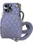 Iphone 14 Pro Max Için Maksimum Rhombus Desenli Cep Telefonu Çantası Crossbody Pu Pu Deri Kaplamalı Pc Kart Tutucu Fermuar Kapağı Omuz Kayış-Doğru (Yurt Dışından) 1