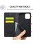 Iphone 14 Için Pu Deri Cüzdan Folio Flip Case Manyetik Otomatik Absorbed Stand Kapak Black (Yurt Dışından) 5