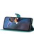 Iphone 14 Pro Max Çiçek Tahsil Telefon Kapağı Pu Deri Cüzdan Stand Kılıf Sky Blue (Yurt Dışından) 3