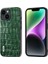 Iphone 14 Plus Anti-Drop Timsah Dokusu Için Telefon Kılıfı Cowhide Deri+Tpu+Pc Hibrid Kapak Yeşili (Yurt Dışından) 1