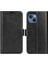 Iphone 14 Için 6.7 Inç Çılgın At Dokusu Flip Folio Telefon Kılıfı Pu Deri+Tpu Cüzdan Stand Manyetik Kapak Black (Yurt Dışından) 1