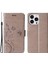 Iphone 14 Pro Max Için 6.7 Inç Baskılı Kelebekler Pu Deri Deri Flip Cüzdan Kılıf Stand Stap-Grey Ile Savaş Anahacak Telefon Kapağı (Yurt Dışından) 1